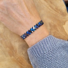 Bracelet Mini Tila Blue Jean