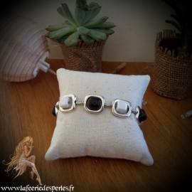 Bracelet Vladia noir et blanc